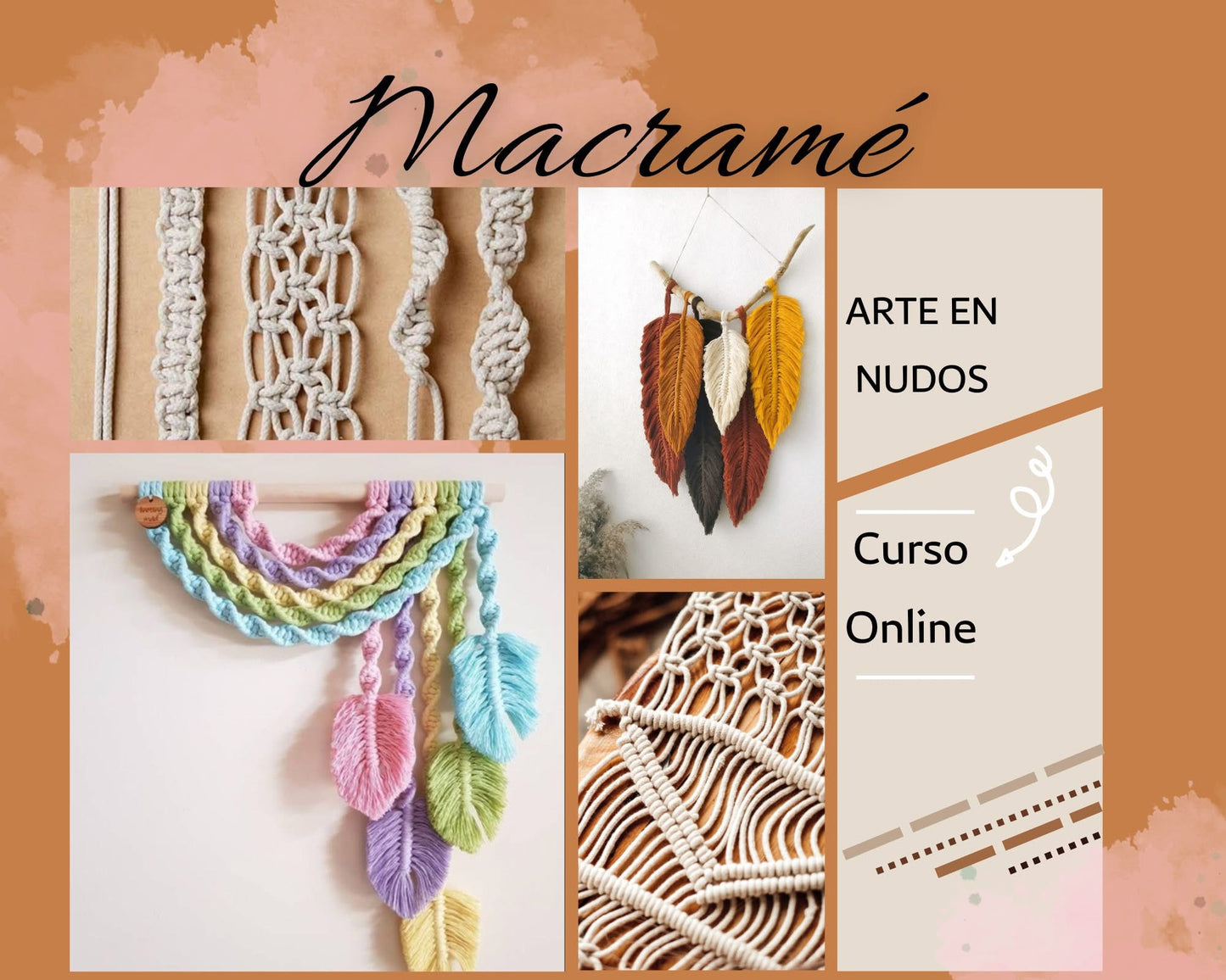 Curso Completo de Macramé desde cero + Bonos de Regalo